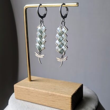 Boucles d’oreilles Libellule d’Azur