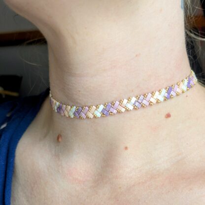 Collier ras de cou Écume de Rose – Image 3