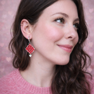 Boucles d'oreilles – Coeur Ardent