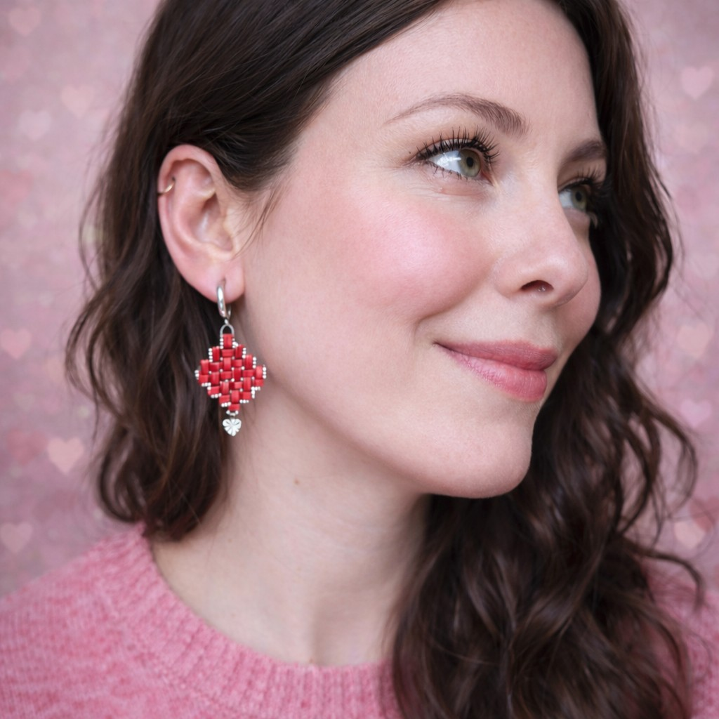 Boucles d'oreilles Coeur Ardent – Image 3